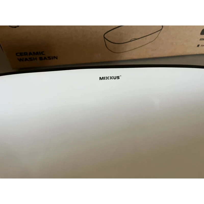 Раковина накладная Mixxus Premium DIVERSE-0111 EDGE BLACK 600х380х140mm (MP6562)