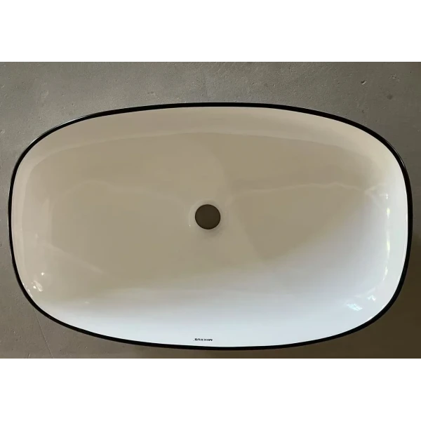 Раковина накладная Mixxus Premium DIVERSE-0111 EDGE BLACK 600х380х140mm (MP6562)