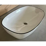 Раковина накладная Mixxus Premium DIVERSE-0111 EDGE BLACK 600х380х140mm (MP6562)