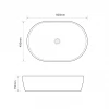 Раковина накладная MIXXUS PREMIUM ELLIPSE-0105 600х400х150mm (MP6563)