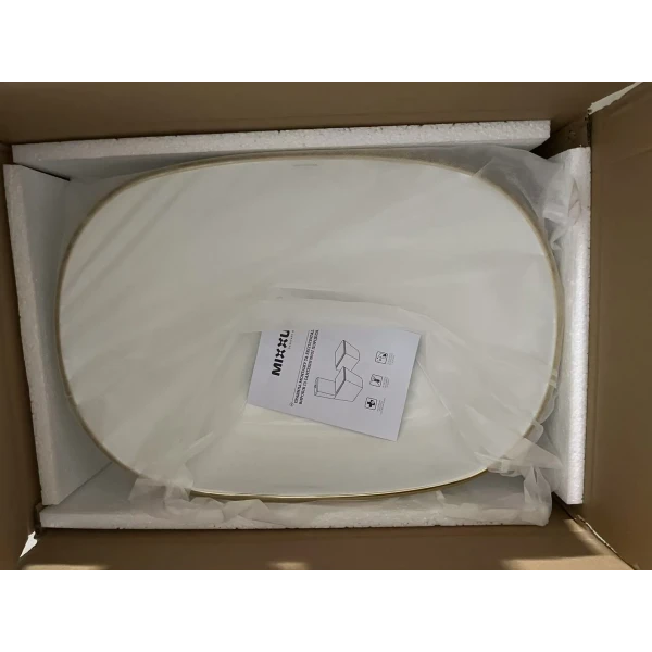 Раковина накладная Mixxus Premium ELLIPSE-0105 EDGE GOLD 600х400х150mm (MP6564)
