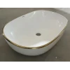 Раковина накладная Mixxus Premium ELLIPSE-0105 EDGE GOLD 600х400х150mm (MP6564)