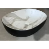 Раковина накладная MIXXUS PREMIUM ELLIPSE-0105 MARBLE-BLACK 600х400х150mm (MP6565)