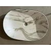 Раковина накладная MIXXUS PREMIUM ELLIPSE-0105 MARBLE-BLACK 600х400х150mm (MP6565)