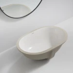 Раковина врезная под столешницу MIXXUS PREMIUM ELLIPSE-1701 570х385х205mm с переливом (MP6566)