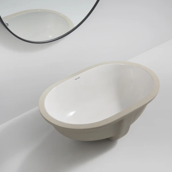 Раковина врезная под столешницу MIXXUS PREMIUM ELLIPSE-1701 570х385х205mm с переливом (MP6566)