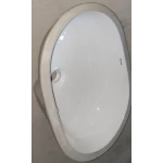 Раковина врезная под столешницу MIXXUS PREMIUM ELLIPSE-1701 570х385х205mm с переливом (MP6566)