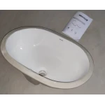 Раковина врезная под столешницу MIXXUS PREMIUM ELLIPSE-1701 570х385х205mm с переливом (MP6566)