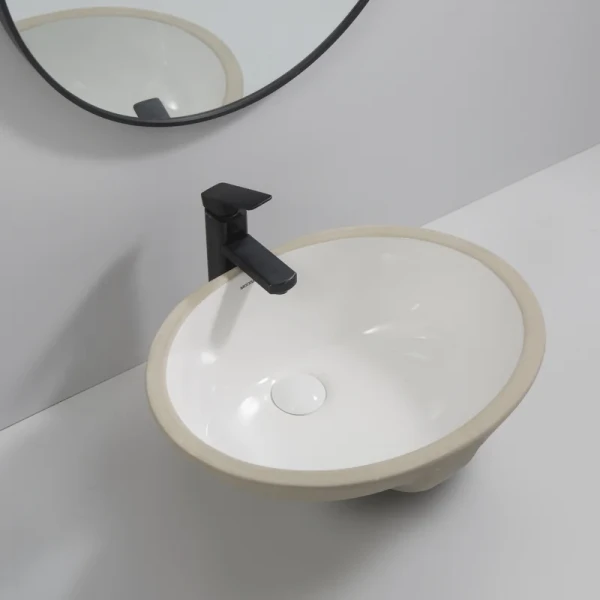 Раковина врезная под столешницу MIXXUS PREMIUM TOPPER-1701 495х405х205mm с переливом (MP6568)