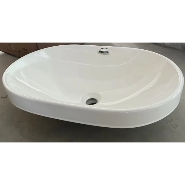 Раковина врізна на стільницю Mixxus Premium ELLIPSE-1601 600х400х190mm з переливом (MP6569)