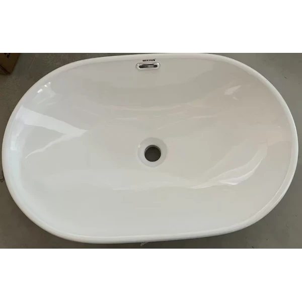 Раковина врізна на стільницю Mixxus Premium ELLIPSE-1601 600х400х190mm з переливом (MP6569)