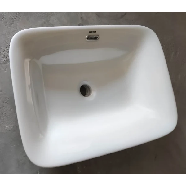 Раковина врізна на стільницю Mixxus Premium STYLE-1601 590х420х180mm з переливом (MP6570)