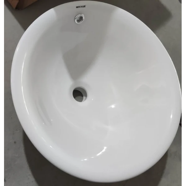 Раковина врізна на стільницю MIXXUS PREMIUM TOPPER-1601 470х470х180mm з переливом (MP6571)