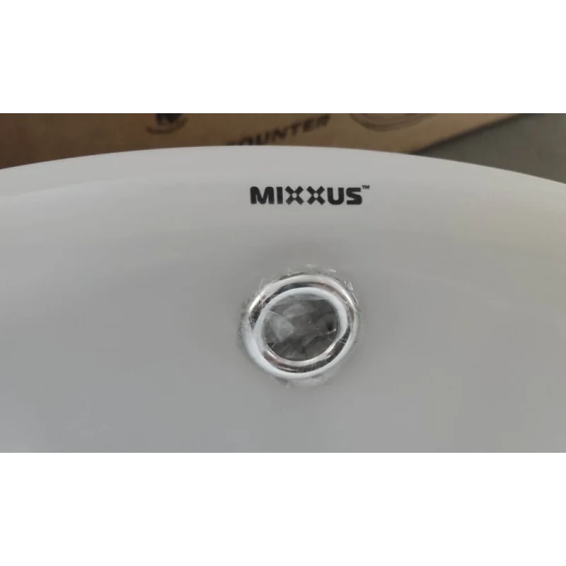 Раковина врезная на столешницу MIXXUS PREMIUM TOPPER-1601 470х470х180mm с переливом (MP6571)