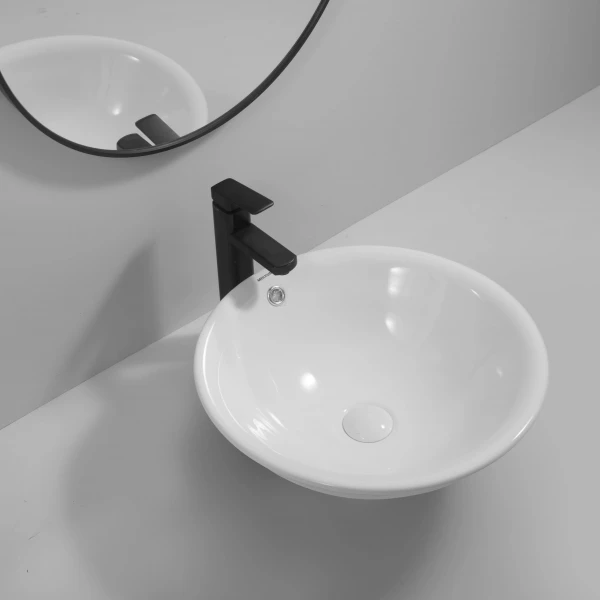 Раковина врезная на столешницу MIXXUS PREMIUM TOPPER-1601 470х470х180mm с переливом (MP6571)