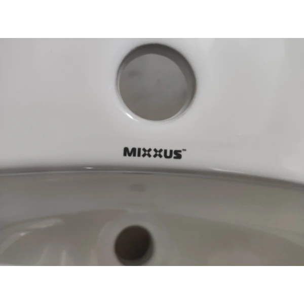 Раковина врізна на стільницю Mixxus Premium TOPPER-1602 515х400х200mm з отвором під змішувач та переливом (MP6572)
