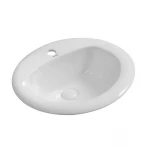 Раковина врезная на столешницу Mixxus Premium TOPPER-1602 515х400х200mm с отверстием под смеситель и переливом (MP6572)