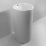 Раковина моноблок MIXXUS PREMIUM ELLIPSE-1101 460х460х855mm с переливом (MP6573)