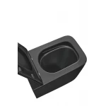 Унітаз підвісний Mixxus Premium QUADRO-0301-T3 BLACK 490х340х360mm, система змиву TORNADO 3.0 (MP6587)