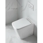 Унітаз підлоговий безбачковий Mixxus Premium QUADRO-0701-R 600х355х410mm, система змиву RIMLESS (MP6590)