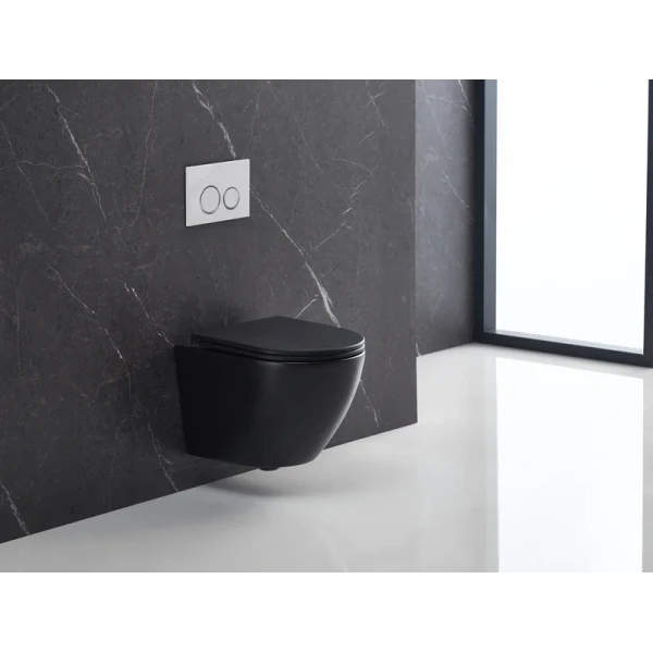 Унітаз підвісний Mixxus Premium ELLIPSE-0303-T3 BLACK 520х365х360mm,система змиву TORNADO 3.0 (MP6591)