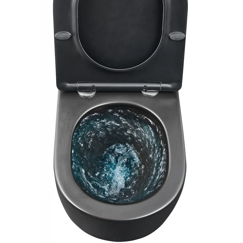 Унітаз підвісний Mixxus Premium ELLIPSE-0303-T3 BLACK 520х365х360mm,система змиву TORNADO 3.0 (MP6591)