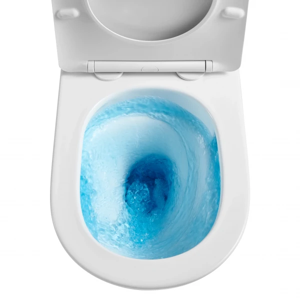 Унитаз напольный безбачковой MIXXUS PREMIUM BEVEL-0701-T1 580х365х430mm, система смыва TORNADO 1.0 (MP6597)