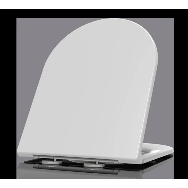 Сидіння-кришка для унітазу Mixxus Premium SEAT COVER ELLIPSE-BEVEL-WAVE-2001 з мікроліфтом 463х361х50mm (MP6609)