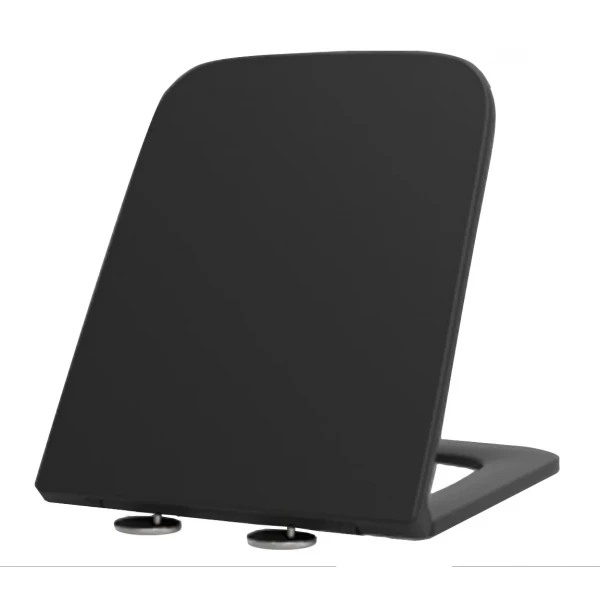 Сидение-крышка для унитаза Mixxus Premium SEAT COVER QUADRO-DIVERSE-2001 BLACK с микролифтом 448х357х37mm (MP6614)