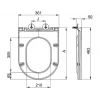 Сидіння-кришка для унітазу Mixxus Premium SEAT COVER ELLIPSE-BEVEL-2001 BLACK з мікроліфтом 463х361х50mm (MP6615)