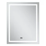 Зеркало Mixxus Premium FLASH MR21-60x80 с Led Touch, Anti-fog, димером, регулятором яркости, часами (MP6617)