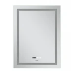 Зеркало Mixxus Premium FLASH MR21-60x80 с Led Touch, Anti-fog, димером, регулятором яркости, часами (MP6617)