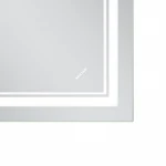 Зеркало Mixxus Premium QUADRO MR20-80x60-Reverse с Led Touch, Anti-fog, димером, регулятором яркости (MP6619)
