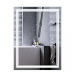 Зеркало Mixxus Premium QUADRO MR20-80x60-Reverse с Led Touch, Anti-fog, димером, регулятором яркости (MP6619)