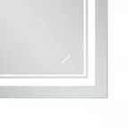 Зеркало Mixxus Premium QUADRO MR20-90x70-Reverse с Led Touch, Anti-fog, димером, регулятором яркости (MP6621)