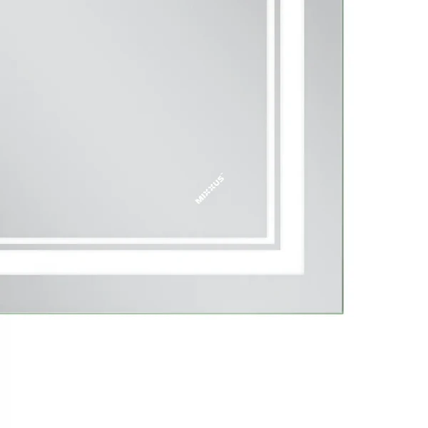 Зеркало Mixxus Premium QUADRO MR20-90x70-Reverse с Led Touch, Anti-fog, димером, регулятором яркости (MP6621)