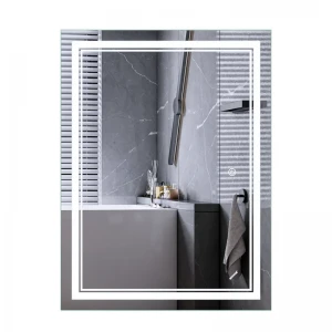 Зеркало Mixxus Premium QUADRO MR20-90x70-Reverse с Led Touch, Anti-fog, димером, регулятором яркости (MP6621)