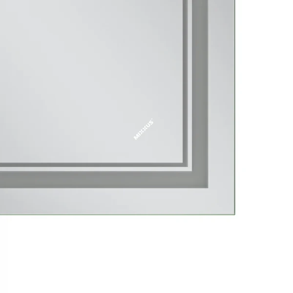 Зеркало Mixxus Premium QUADRO MR20-90x70-Reverse с Led Touch, Anti-fog, димером, регулятором яркости (MP6621)