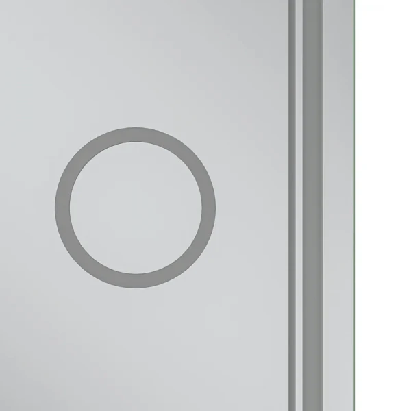 Зеркало Mixxus Premium QUADRO MR20-100x70 с Led Touch, Anti-fog, димером, регулятором яркости, линзой (MP6622)