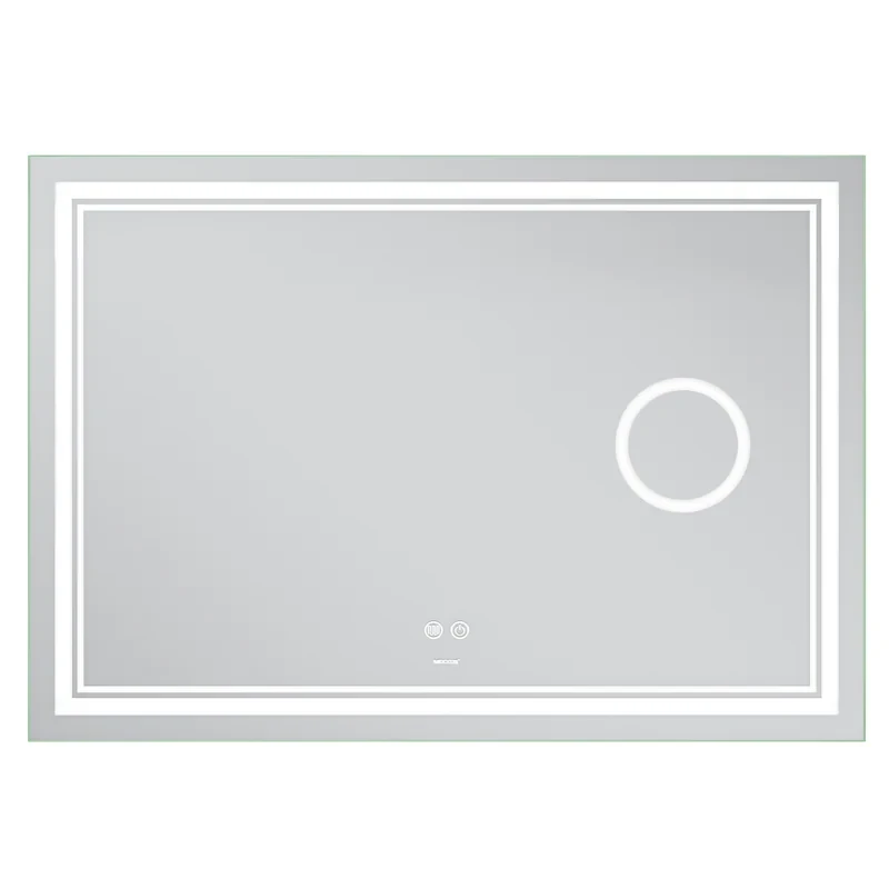 Зеркало Mixxus Premium QUADRO MR20-100x70 (LED Touch, Anti-fog, димер, линза) (MP6622)