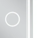 Зеркало Mixxus Premium QUADRO MR20-100x80 с Led Touch, Anti-fog, димером, регулятором яркости, линзой (MP6623)