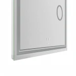 Зеркало Mixxus Premium QUADRO MR20-100x80 с Led Touch, Anti-fog, димером, регулятором яркости, линзой (MP6623)