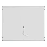 Зеркало Mixxus Premium QUADRO MR20-100x80 с Led Touch, Anti-fog, димером, регулятором яркости, линзой (MP6623)