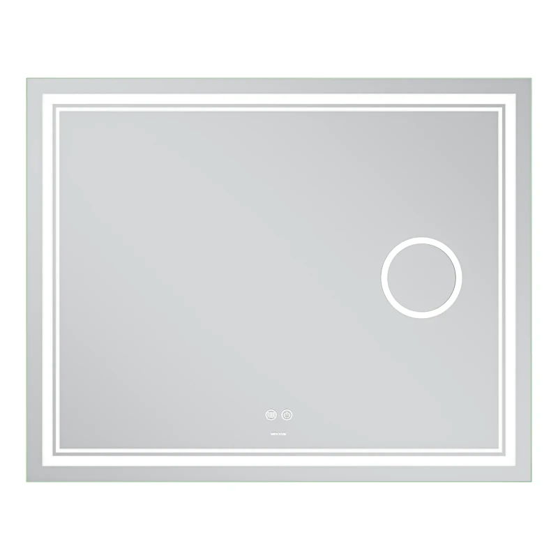 Дзеркало Mixxus Premium QUADRO MR20-100x80 (LED Touch, Anti-fog, димер, лінза) (MP6623)
