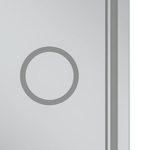 Дзеркало Mixxus Premium QUADRO MR20-100x80 (LED Touch, Anti-fog, димер, лінза) (MP6623)