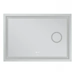 Зеркало Mixxus Premium QUADRO MR20-120x80 с Led Touch, Anti-fog, димером, регулятором яркости, линзой (MP6624)