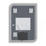 Зеркало Mixxus Premium BEVEL MA02-90x65-Reverse с Led Touch, Anti-fog, димером (3-6,5kK) (MP6641)