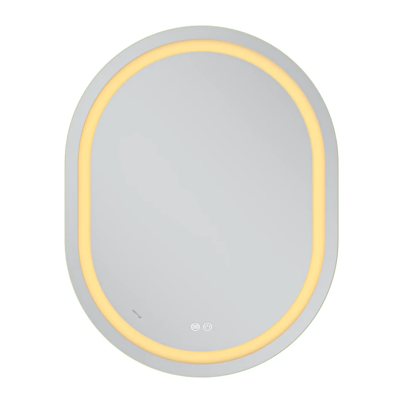 Дзеркало Mixxus Premium ELLIPSE MV05-90x70-REVERSE (LED Touch, Anti-fog, димер (3-6,5kK)) (MP6644)