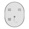 Дзеркало Mixxus Premium ELLIPSE MV05-90x70-REVERSE (LED Touch, Anti-fog, димер (3-6,5kK)) (MP6644)