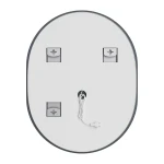 Дзеркало Mixxus Premium ELLIPSE MV05-90x70-REVERSE (LED Touch, Anti-fog, димер (3-6,5kK)) (MP6644)